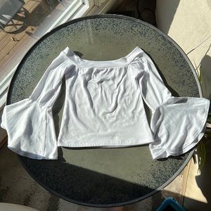 Khloe Jean White Bell Shirt